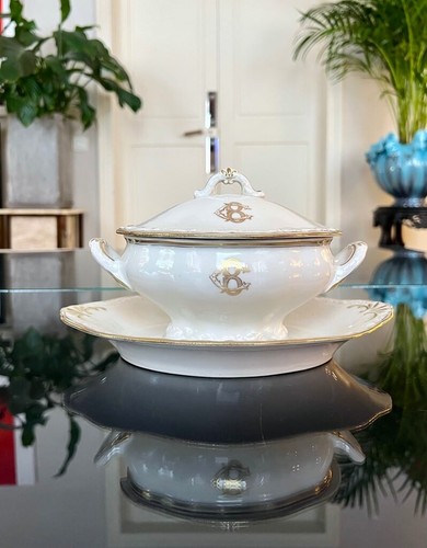 Saucière porcelaine vieux - porcelaine,