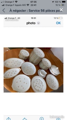 Service table porcelaine - service, de